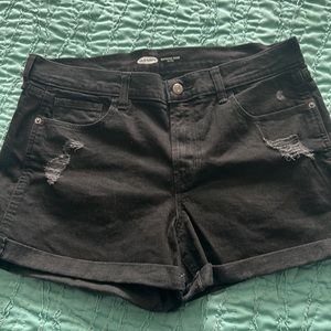 Black Old Navy, boyfriend short style, jean shorts new without tags sz 12